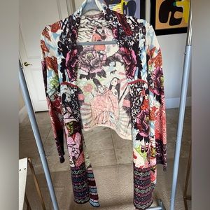 Oilily Vintage - Lark Rising Wool Embroidered Cardigan - Runs small